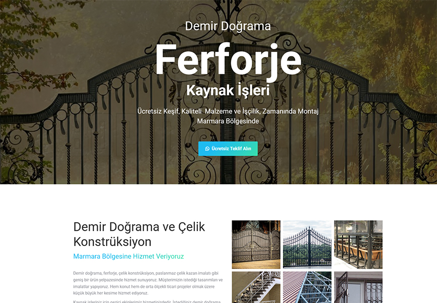 demir doğrama ve ferforje ensir